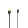 micro USB 2.0 kabel Flexi-Slim 0,75 m, černý