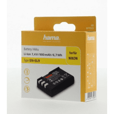 Hama fotoakumulátor typ Nikon EN-EL9, Li-Ion 7,4 V/900 mAh