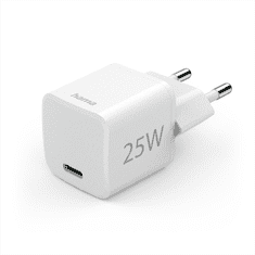 Hama Eco rychlá USB nabíječka, USB-C PD/QC 25 W, bílá