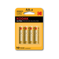 Kodak baterie ULTRA PREMIUM alkalická, AA, 4 ks, blistr