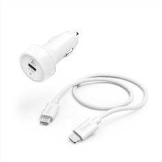 Hama set rychlá USB nabíječka do vozidla USB-C PD 20 W + kabel USB-C Lightning 1 m