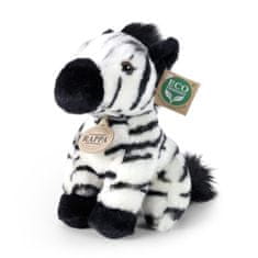 Rappa Plyšová zebra sedící 18 cm ECO-FRIENDLY