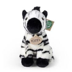 Rappa Plyšová zebra sedící 18 cm ECO-FRIENDLY