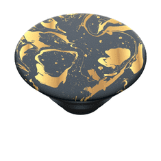 PopSockets PopTop Gen.2, Gilded Swirl, zlatá spirála na černém pozadí, výměnný vršek