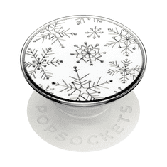 PopSockets PopGrip Gen.2, Enamel Snow Metal, sněhové vločky, smaltovaný povrch