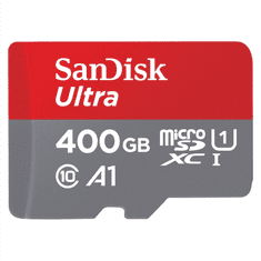 SanDisk Ultra microSDXC 400GB 120MB/s A1 Class 10 UHS-I, s adaptérem