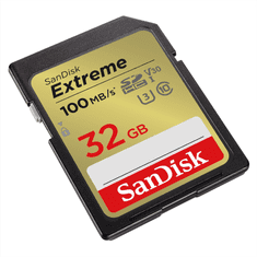 SanDisk Extreme 32 GB Memory Card up to 100 MB/s, UHS-I, Class 10, U3, V30