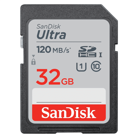 SanDisk Ultra 32GB SDHC Memory Card 120MB/s