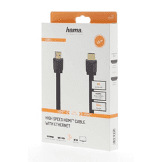 Hama HDMI kabel High Speed 4K 1,5 m, plochý Flexi-Slim