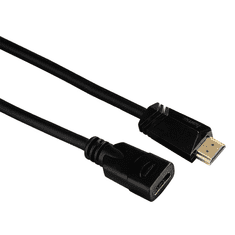 Hama HDMI prodlužovací kabel vidlice-zásuvka, pozlacený, 3*, 3 m