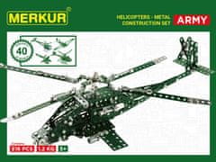 Merkur Stavebnice Helikopter Set, 515 dílů, 40 modelů