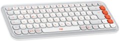 Logitech POP ICON KEYS, US, bílá (920-013072)