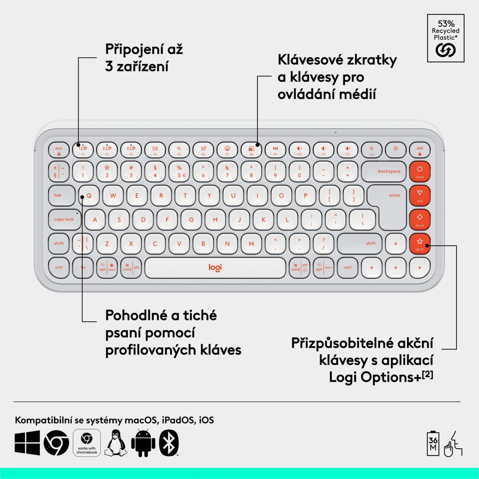 Snadno přepínejte mezi 3 zařízeními