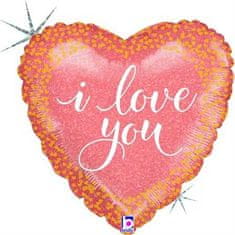 Grabo Nafukovací balónek srdce i love you 46cm -