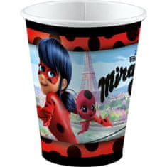 Amscan Papírové kelímky 250ml 8ks Miraculous - Ladybug -