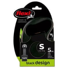 Flexi Vodítko Black Design páska S zelené 5m