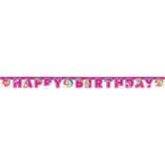 Amscan Girlanda happy birthday Barbie 200x15cm -