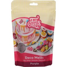 FunCakes Snadno rozpustná poleva v peckách 250g Fialová -