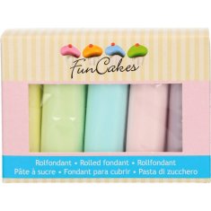 FunCakes Barevné potahovací hmoty 5x100g pastelové -