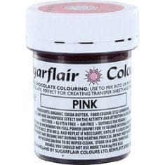 Sugarflair Colours Barva do čokolády na bázi kakaového másla Sugarflair Pink (35 g) C301 dortis