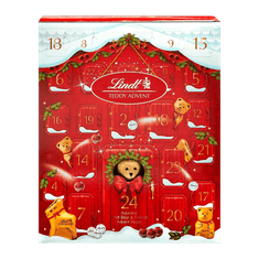 LINDT TEDDY Adventní kalendář 243g