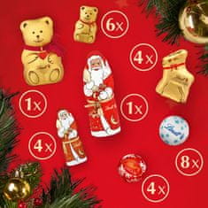 LINDT TEDDY Adventní kalendář 243g