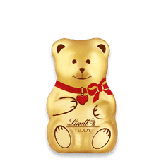 LINDT Zlatý Medvídek TEDDY (kluk & holčička), mléčná čokoláda 40g