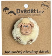 Dvěděti 2Kids Toys Dřevěná magnetka velká pompon Ovce