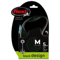 Flexi Vodítko Black Design lanko M modré 5m