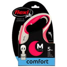 Flexi Vodítko New Comfort páska M červené 5m