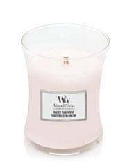 Woodwick Vonná svíčka váza Sheer Tuberose 275 g