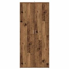 Vidaxl Botník old wood 80 x 39 x 178 cm kompozitní dřevo