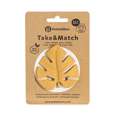 Petite&Mars Kousátko silikonové TAKE&MATCH Intense Ochre 0m+