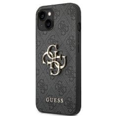 Guess GUHCP14S4GMGGR hard silikonové pouzdro iPhone 14 6.1" grey 4G Big Metal Logo