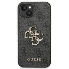 Guess GUHCP14S4GMGGR hard silikonové pouzdro iPhone 14 6.1" grey 4G Big Metal Logo