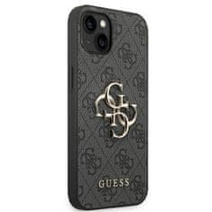 Guess GUHCP14S4GMGGR hard silikonové pouzdro iPhone 14 6.1" grey 4G Big Metal Logo