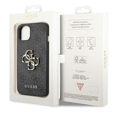 Guess GUHCP14S4GMGGR hard silikonové pouzdro iPhone 14 6.1" grey 4G Big Metal Logo