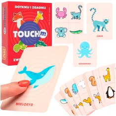 shumee MUDUKO Vzdělávací karetní hra Touch it! Klepněte a hádejte. Zvířata 5+