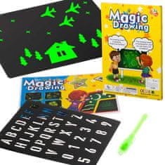 shumee Kreativní sada Magic Light Drawing Board + UV pero