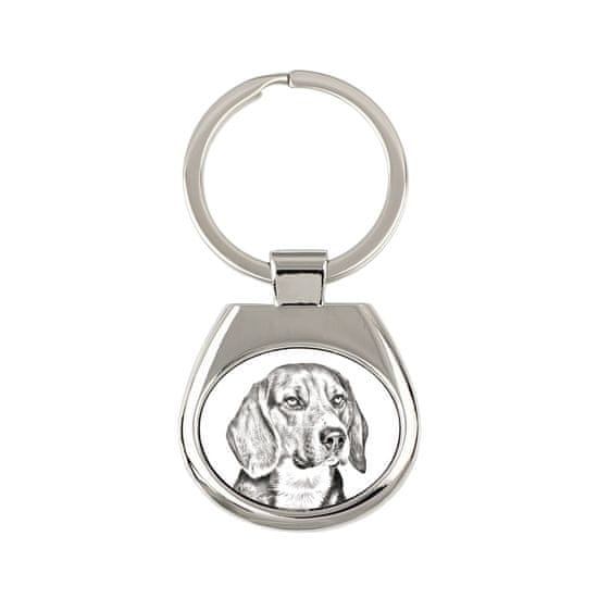 Artdog Beagle - klíčenka s pejskem, klíčenka s potiskem, personalizovaná visačka od Art-Dog