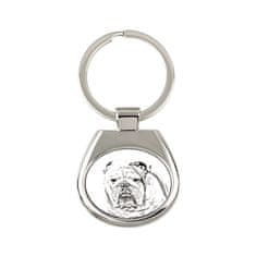 Artdog Anglický buldok, Bulldog - klíčenka se psem, klíčenka s potiskem, personalizovaná visačka od Art-Dog