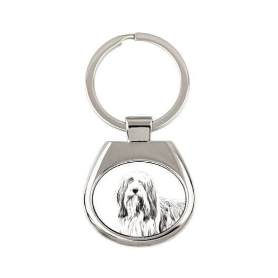 Artdog Bearded Collie, Highland Collie - klíčenka se psem, klíčenka s potiskem, personalizovaná visačka od Art-Dog