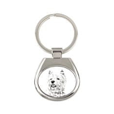 Artdog West Highland White Terrier, Westie - klíčenka se psem, klíčenka s potiskem, personalizovaná visačka od Art-Dog