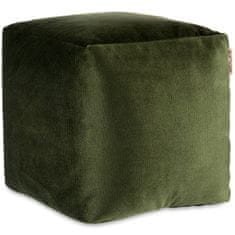 Gift Decor Sametový pouf, 30 x 30 cm barva zelená