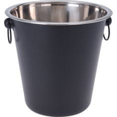 Excellent Houseware Černý kovový stojan na šampaňské COOLER, 20 cm