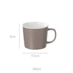 Secret de Gourme Porcelánový hrnek NATURE, 380 ml, taupe