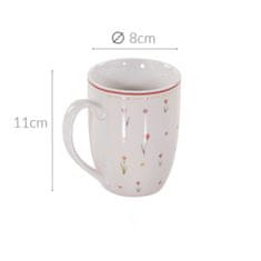 Boltze Porcelánový hrnek s motivem květin BLÜMI, 350 ml