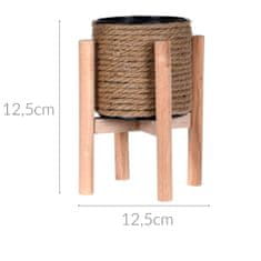 Home&Styling Jutový květináč na stojanu, O12,5 cm, výška 23 cm