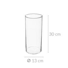 Atmosphera Skleněná váza CYLINDER, 30 cm