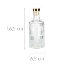 Home&Styling Průhledná karafa na vodu s víkem, 250 ml